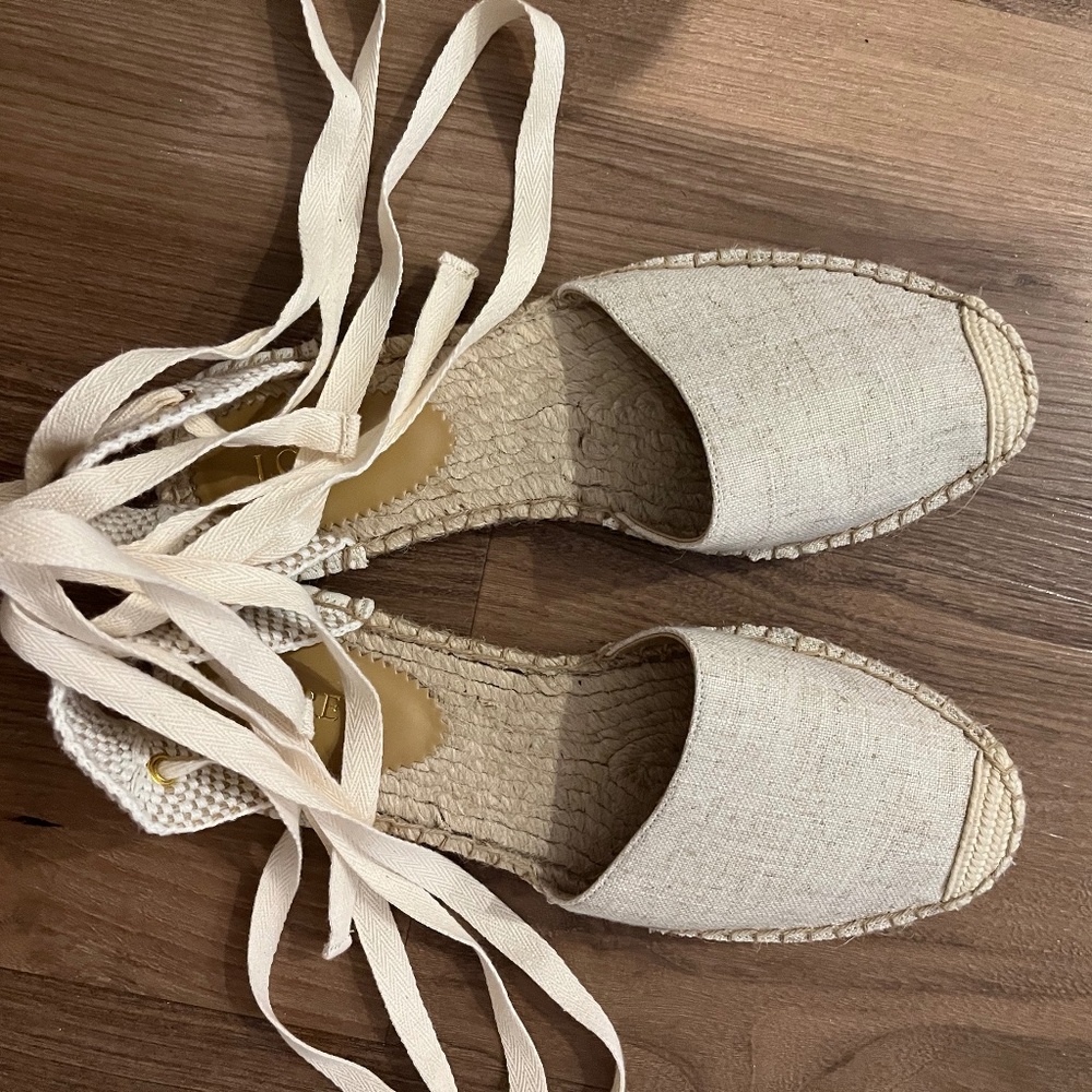 J.Crew Factory lace up espadrilles - 8.5